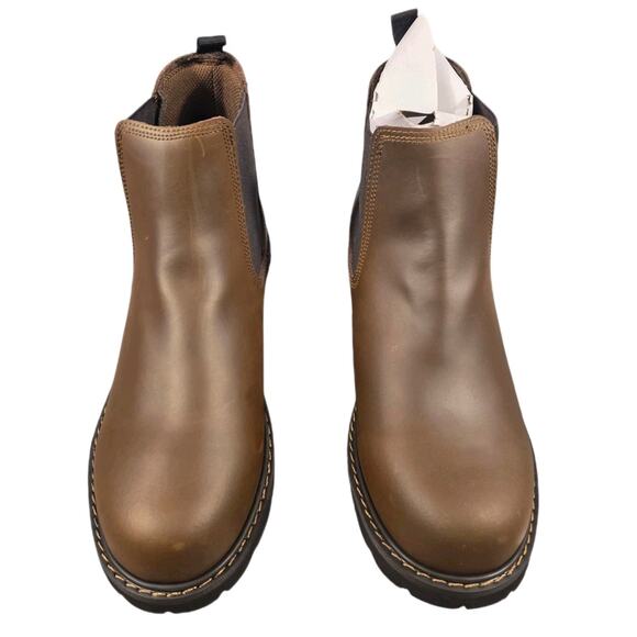 Leather Work Boots Men 14 Brown Brahma Nash Hunting Enduropro Oil Resistant NIB - Picture 1 of 5